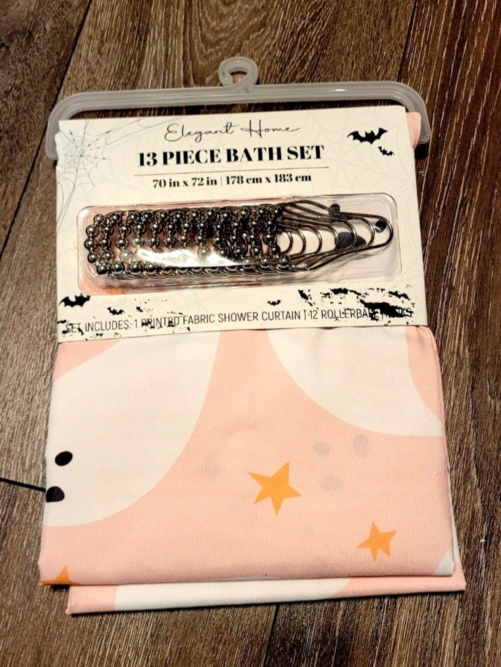 Pink Ghost Pattern Curtain - Picture 2 of 6